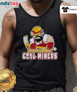 Alt Text: Vintage Springhill Coal Miners tank top featuring classic design, perfect for casual wear and celebrating mining heritage.