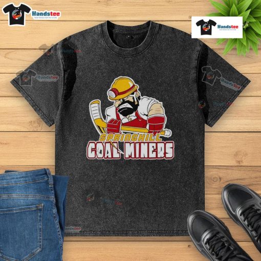 Good Vintage Springhill Coal Miners Washed T-Shirt featuring classic design and soft fabric, perfect for casual wear.