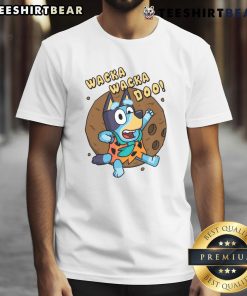 Good Wacka Wacka Doo Bluey T-Shirt featuring vibrant graphics of Bluey, perfect for fans of the popular children's show.