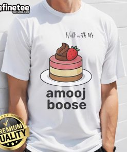 Good Walk With Me Amooj Boose T-Shirt featuring a stylish design, perfect for casual outings and comfortable wear.