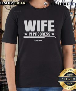 Good Wife in Progress Loading Ladies Tee featuring a stylish graphic design for casual wear.