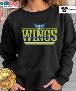 Good WNBA Dallas Wings Over the Top Sweatshirt featuring vibrant team colors and stylish design for fans.