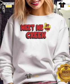 Happy Billy Strings Co. Meet Me at the Creek sweatshirt featuring vibrant design and cozy fabric for music lovers.
