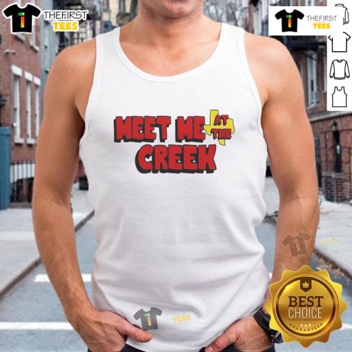Happy Billy Strings Co Meet Me At The Creek tank top featuring vibrant colors and a stylish design for music lovers.