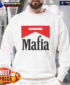 Happy Buffalo Mafia Marlboro Logo Sweatshirt featuring a vibrant design, perfect for casual wear and fan apparel.