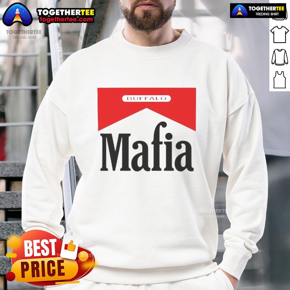 Happy Buffalo Mafia Marlboro Logo Sweatshirt Happy Buffalo Mafia Marlboro Logo Sweatshirt featuring a vibrant design, perfect for casual wear and fan apparel.