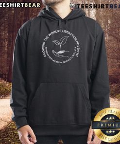 Happy Growing Women's Liberation Movement hoodie featuring vibrant graphics celebrating female empowerment and equality.