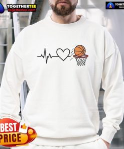 Happy Heart of the Basketball sweatshirt in vibrant colors, perfect for sports enthusiasts and casual wear.