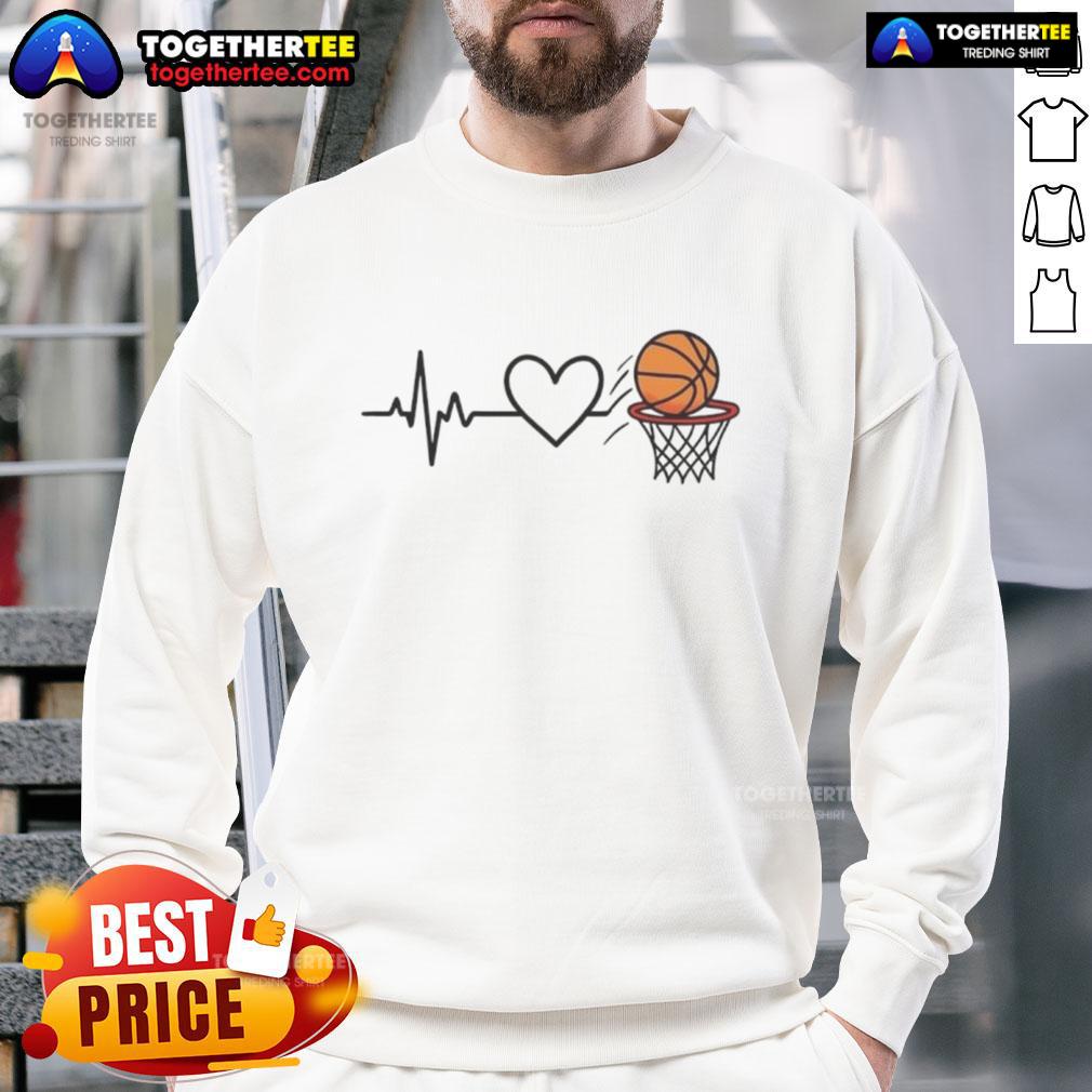 Happy Heart Of The Basketball Sweatshirt Happy Heart of the Basketball sweatshirt in vibrant colors, perfect for sports enthusiasts and casual wear.