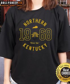 Happy Northern Kentucky University Collegiate Circle Ladies Tee in vibrant colors, perfect for school spirit and casual wear.
