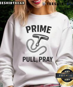 Cozy Happy Prime Pull Pray Sweatshirt in soft fabric, perfect for casual wear and spiritual inspiration.