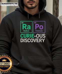 Happy Ra Po Curie Ous Discovery Hoodie featuring a vibrant design, perfect for science enthusiasts and casual wear.