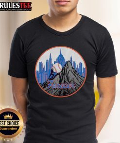 Happy Skyline Forever New York Mets Baseball T-Shirt featuring a vibrant design and team colors for passionate fans.