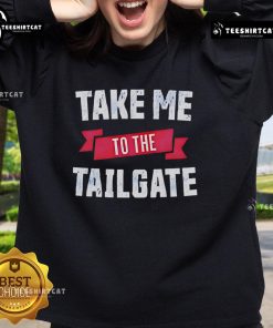 Happy Take Me To The Tailgate Sweatshirt featuring a cozy design perfect for game day and tailgating festivities.