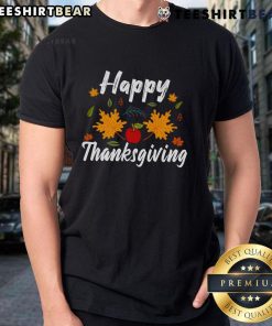 Happy Thanksgiving T-Shirt featuring festive autumn designs and cheerful colors, perfect for holiday celebrations.