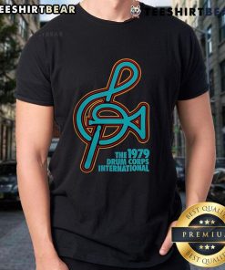Happy The 1979 Drum Corps International New T-Shirt featuring vibrant graphics and a retro design celebrating DCI history.