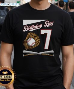 Hot Birthday Boy 7 Baseball T-Shirt featuring a vibrant design, perfect for celebrating a child's special day.