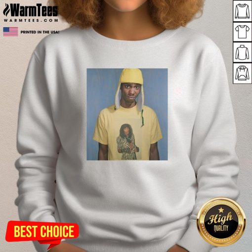 Alt Text: Hot Dave Chappelle Rick James sweatshirt featuring vibrant graphics and bold colors, perfect for comedy fans.