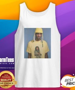 Alt Text: Hot Dave Chappelle wearing a Rick James tank top, showcasing a vibrant design from the iconic comedy sketch.