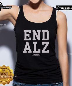 Hot-End ALZ Alzheimer's Association tank top in vibrant colors promoting awareness and support for Alzheimer's research.