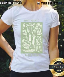 Hot girls in cottagecore style gardening, showcasing plant love in a vibrant garden setting. Perfect tee for plant lovers.