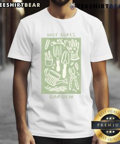 Hot Girls Garden Plant Lover Gardening Cottagecore T-Shirt featuring a floral design and vibrant colors for plant enthusiasts.