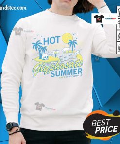 Cool summer sweatshirt featuring a trendy 'Hot Glyphosate' design for eco-conscious fashion lovers.