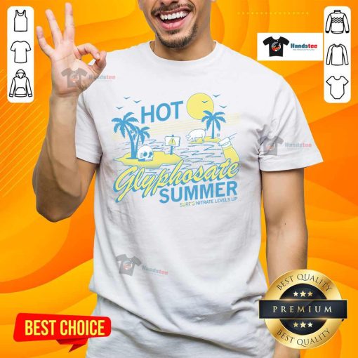 Hot Glyphosate Summer T-Shirt featuring a vibrant design, perfect for casual wear and showcasing your love for summer vibes.