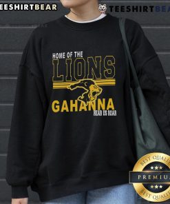 Cozy 'Hot Home of the Lions Gahanna Hear Us Roar' sweatshirt in vibrant colors, perfect for school spirit and comfort.