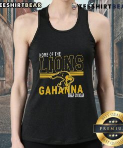 Hot Home of the Lions Gahanna Hear Us Roar tank top in vibrant colors, perfect for school spirit and sports events.