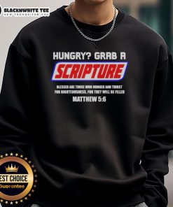 Cozy Hot Hungry Grab A Scripture Christian Sweatshirt in vibrant colors, perfect for expressing faith and comfort.