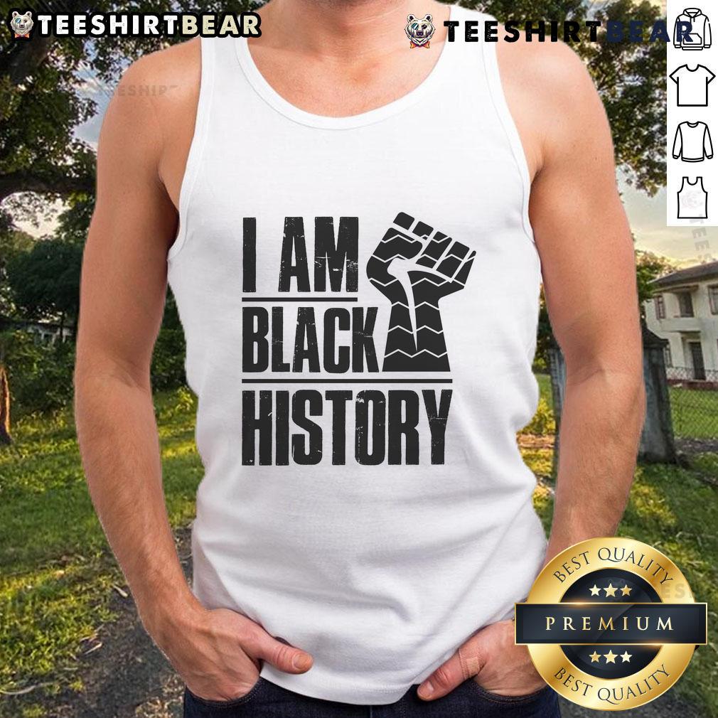 Hot I Am Black History Fist Tank Top Hot I Am Black History Fist Tank Top showcasing a powerful design celebrating Black heritage and pride.