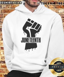 Hot Juneteenth Black Fist Hoodie showcasing a powerful design symbolizing freedom and empowerment for Juneteenth celebrations.