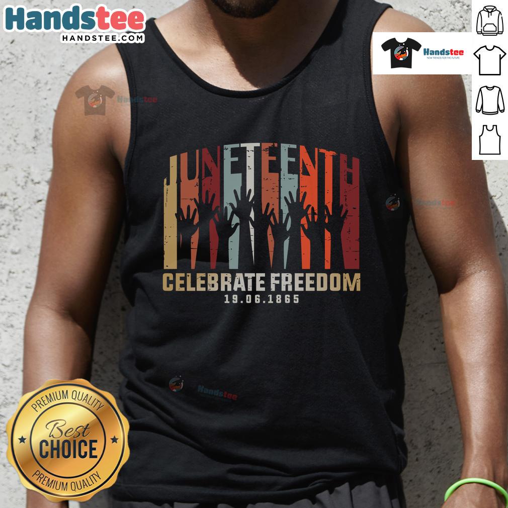 Hot Juneteenth Celebrate Freedom 6 19 1865 Tank Top Hot Juneteenth Celebrate Freedom tank top featuring the date 6/19/1865, perfect for celebrating Juneteenth festivities.