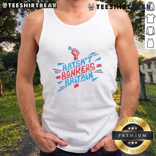 Hot Katie Hopkins in a tank top promoting her Batshit Bonkers Britain Tour 2025, showcasing bold style and confidence.