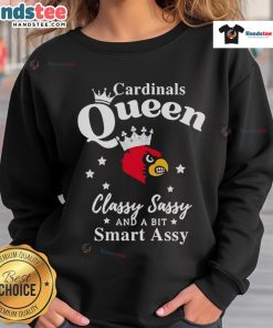 Hot Louisville Cardinals Queen sweatshirt, classy, sassy, and a bit smart-assy, perfect for fans and stylish wear.