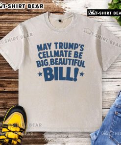 Alt Text: Hot May Trumps cellmate, Big Beautiful Bill, wearing a washed T-shirt, showcasing a unique and bold fashion statement.