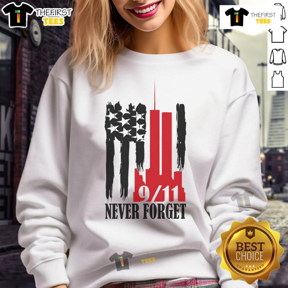 Hot Never Forget September 11 Twin Towers Sweatshirt Hot Never Forget September 11 Twin Towers sweatshirt featuring iconic skyline design and tribute to resilience.