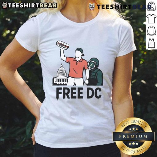 Alt Text: Hot Our Home Our Rules Free DC Capitol Building 2025 Ladies Tee featuring a stylish design for patriotic women.