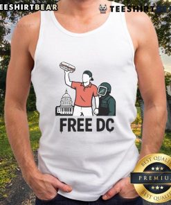 Stylish 'Hot-Our-Home-Our-Rules' tank top featuring the DC Capitol Building design for 2025, perfect for summer wear.