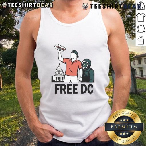Stylish 'Hot-Our-Home-Our-Rules' tank top featuring the DC Capitol Building design for 2025, perfect for summer wear.