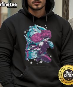 Hot Singing Hero Vaporwave Retro Anime Hoodie featuring vibrant colors and a stylish design for anime fans.