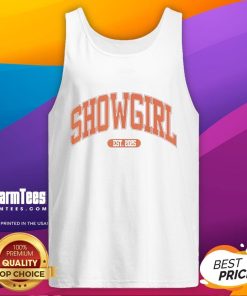 Stylish Hot Taylor Showgirl Est 2025 tank top featuring vibrant colors and trendy design, perfect for summer fashion.