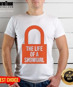Hot The Life Of A Showgirl Taylor Orange Lock T-Shirt