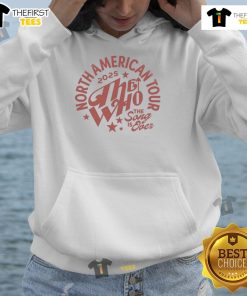 Alt Text: Hot The Song Is Over Tour North American Tour Hoodie featuring vibrant graphics and tour dates.