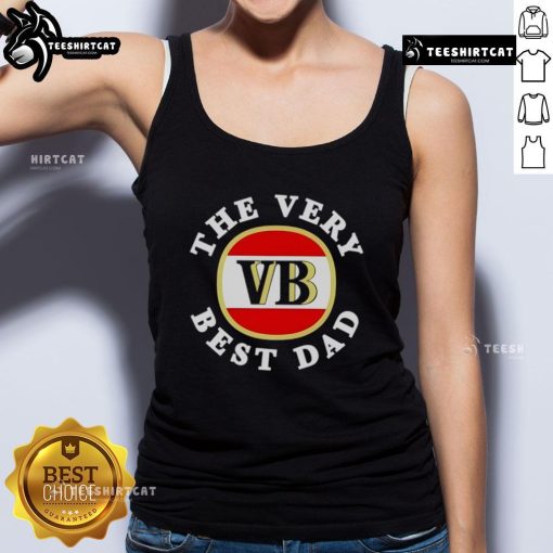 Hot The Very Best Dad Heritage Logo Tank Top featuring a stylish design for proud dads, perfect for casual wear.
