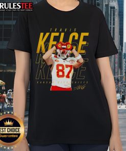Hot Travis Kelce Kansas City Chiefs heart ladies tee featuring a stylish design perfect for fans and casual wear.