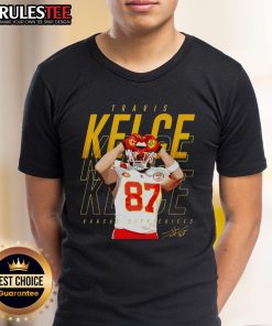 Hot Travis Kelce Kansas City Chiefs Heart T-Shirt featuring bold graphics and a stylish design for fans.