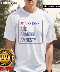 Hot Trump MAGA Molesters Are Granted Amnesty T-Shirt featuring bold graphics and a provocative design for political expression.