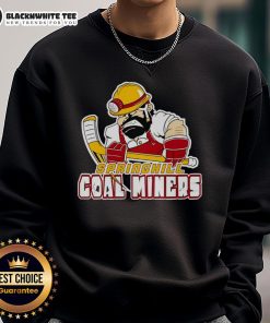 Hot vintage Springhill coal miners sweatshirt featuring retro design and bold graphics, perfect for mining history enthusiasts.